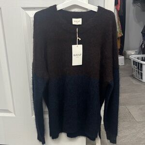 Women’s Two-Tone Sweater - Brown and Black